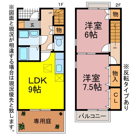 ボヌール多米の物件間取画像